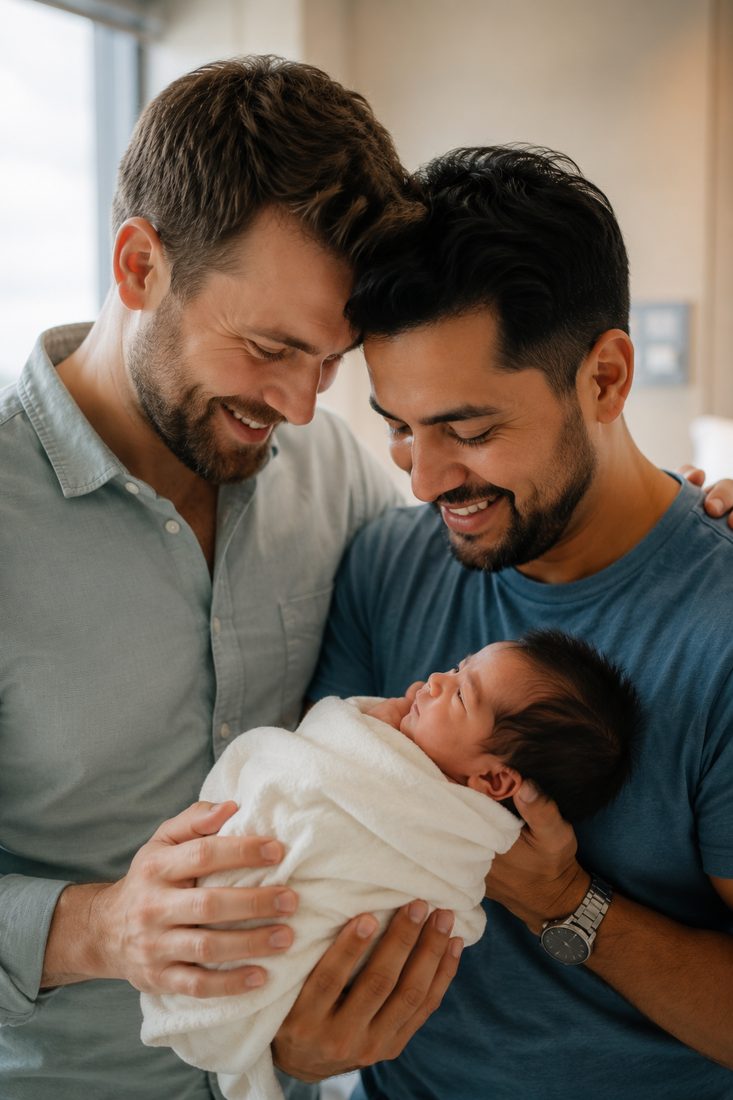 Padres intencionados con su bebé